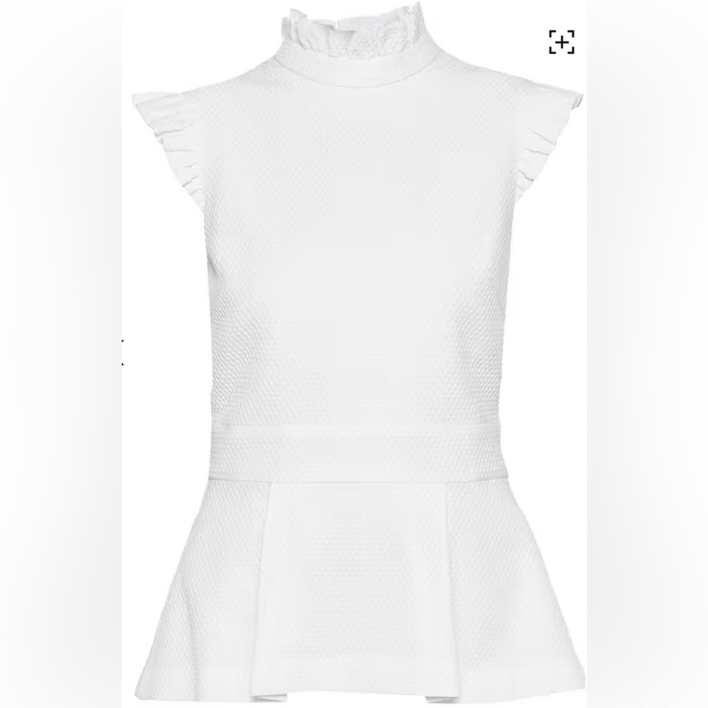 Ted Baker London Bubbl Peplum Ruffle Top US sz 6 UK sz 2 - Picture 4 of 9